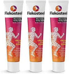 RIXET Hendel Garden Flekosteel application on skin provides warming relief.
