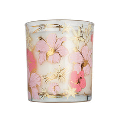 Rizos Curls Flor de Hibiscus candle wick close-up delivers soothing ambience for unwind moments