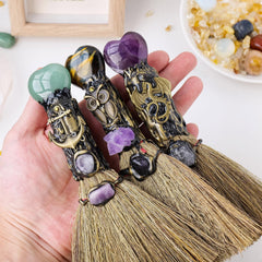 RJINGSHI witch broom heart detail shows unique design and charm