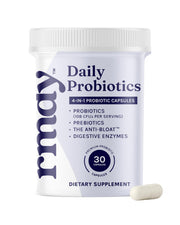 rmdy balance bottle with pour demonstrates daily probiotic support for digestive comfort.