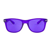 RobRia Color Therapy Glasses indigo frame for mood-boosting style and focus