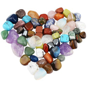 Rockcloud 1 lb tumbled stones in a mixed collection for meditation and crafts.