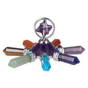 Rockcloud blue howlite turquoise wand for chakra alignment and calm energy.