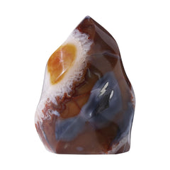 Rockcloud Carnelian flame tower – centerpiece for calming meditation and stylish decor.
