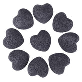 Rockcloud dyed lava heart set, close-up of pocket-sized diffuser stones for on-the-go scents.