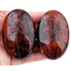 Rockcloud obsidian protective crystal with glossy surface for space clearing.