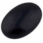 Rockcloud Oval Worry Stone in Black Obsidian for calming grip and focused meditation