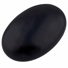 Rockcloud Oval Worry Stone in Black Obsidian for calming grip and focused meditation