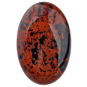 Rockcloud oval worry stone, hand-carved, smooth grip for meditation.