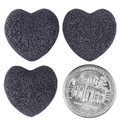 Rockcloud pocket stone lava hearts, diffuse scent by applying oil and enjoy portable grounding.