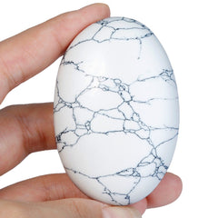 Rockcloud pocket worry stone, compact size ideal for daily carry and grounding.
