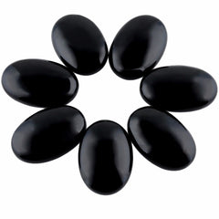 Rockcloud Polished Obsidian Stone offers smooth texture for relaxation sessions