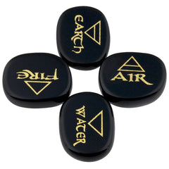 Rockcloud Usui Reiki symbols stones showing Air, Water, Fire, Earth for balanced energy.
