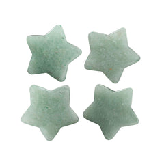 Rockcloud worry stone star in green aventurine for palm-size calm and focus.