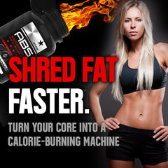 Rockstar Abs packaging box showcasing premium belly fat burner benefits