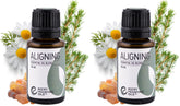 Rocky Mountain Oils Aligning bottle label shows calming rosewood and spruce notes.