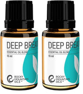 Rocky Mountain Oils Deep Breathe bottle ready for diffusion to support clearer breathing.