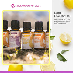 Rocky Mountain Oils Organic Lemon Essential Oil 15ml cleaning-solution for natural cleansing.