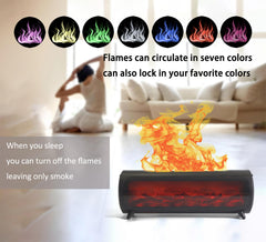 Romanplux Flame Fireplace Diffuser 150 mL tank visible for steady diffusion