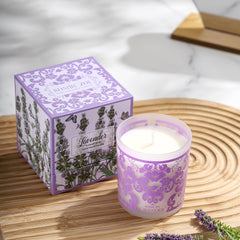Vela ROMIIE ZOI lavanda en caja de regalo elegante.