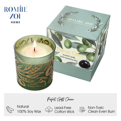 ROMIIE ZOI scented candle packaging is gift-ready, ideal for special occasions.