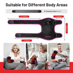 ROMISA knee brace red light 660nm and near-infrared 850nm for deeper tissue care