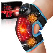 ROMISA red light knee brace front view for soothing therapy