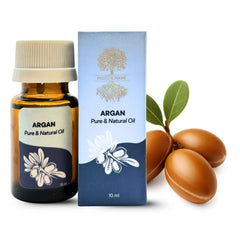 Roots & Above Argan Oil 10ml bottle for lightweight, fast-absorbing facial hydration.