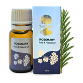 Roots & Above Rosemary Essential Oil bottle pour for a refreshing aroma