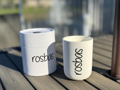Rosbas Gardenia Candle mid notes with tuberose and jasmine form a lush center.