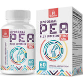 Rosmolo liposomal PEA luteolin bottle highlighting enhanced absorption benefits