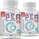 Rosmolo Liposomal PEA softgels in a bottle highlight the high-dose formula for daily use.