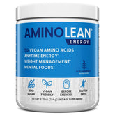 RSP Nutrition AminoLean pre-workout powder tub ready for workouts with clean energy boost