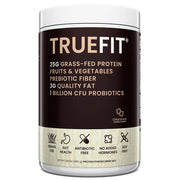RSP Nutrition TrueFit gut healthy protein powder tub showcasing digestion support