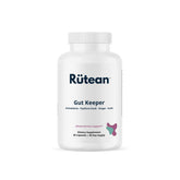 Rütean Gut Keeper bottle cap showing compact capsules for daily gut health support.