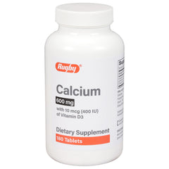 Rugby Laboratories calcium tablets front view for daily use and easy dosing