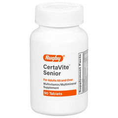 Rugby Laboratories Certavite Senior bottle for daily nutrition support for adults 50+.