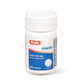 Rugby Niacin 100mg tablets front view for daily wellness