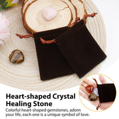 RUIFUU heart crystal opal for mindful meditation and light reflection