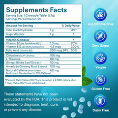 RUISAFO Focus Gum pack side shows sugar-free formula for daily use
