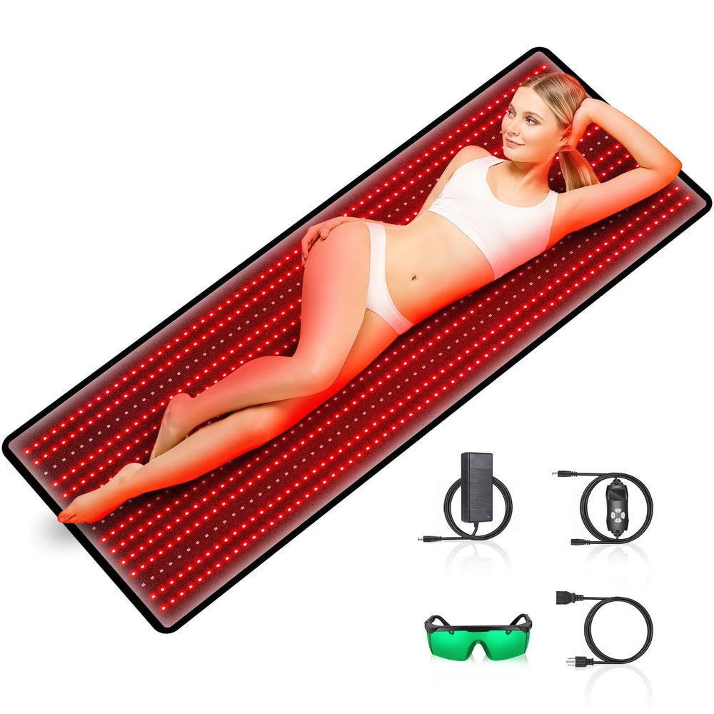 RUISQM red-light therapy mat full-body front view for convenient home use