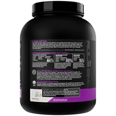 Rule 1 Casein Protein Vanilla Creme scoop dispense shows convenient bedtime serving