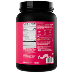 Rule 1 Clear Whey Isolate glass pour highlighting light, clean protein beverage after training.