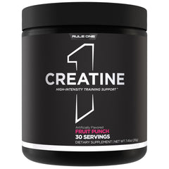 Rule 1 Creatine Powder scoop-dispense for easy daily measurement before workouts.