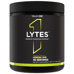 Rule 1 Lytes bottle with Lemon Lime flavor ready for hydration.