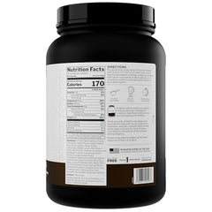 Rule 1 Proteins Source 7 shake shown in glass for an anytime protein boost