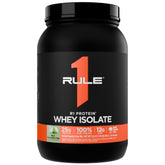 Rule 1 R1 Whey Isolate bottle in mint chocolate chip flavor for post-workout shakes