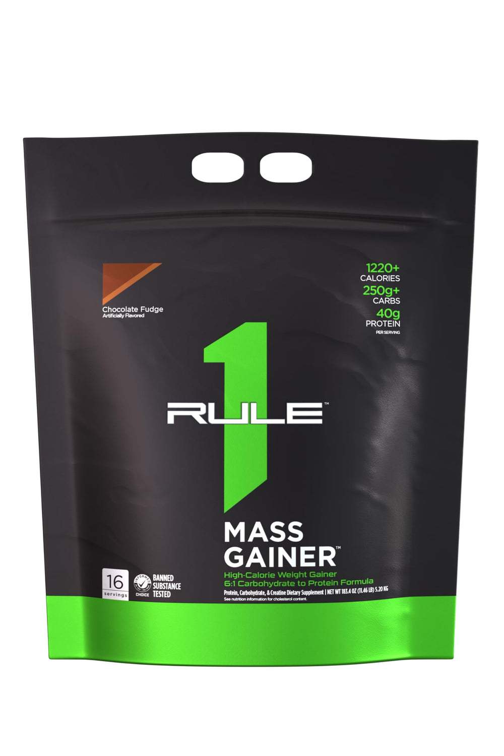 Rule1 Mass Gainer calorie-packed cup boosts daily energy for training