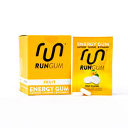 Run Gum fruit energy gum pack boosts focus and fast energy for workouts and study sessions.