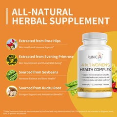 RUNICA bottle cap closeup showing easy-to-take capsules.